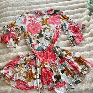 Petal & Pup Pink and Green Floral Fabric